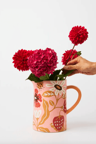Jones and Co Meadow Jug Pink