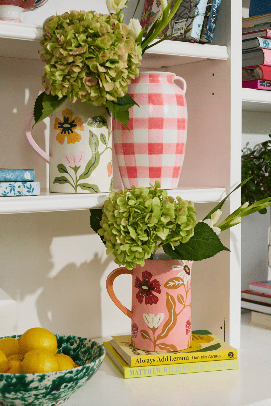 Jones and Co Meadow Jug Pink