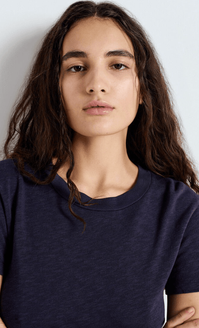 American Vintage Sonoma Fitted TShirt Navy Blue