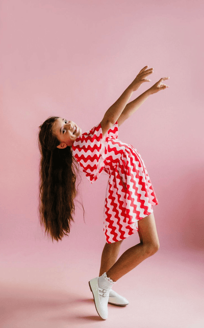 Rock Your Kid Holiday Dress Pink