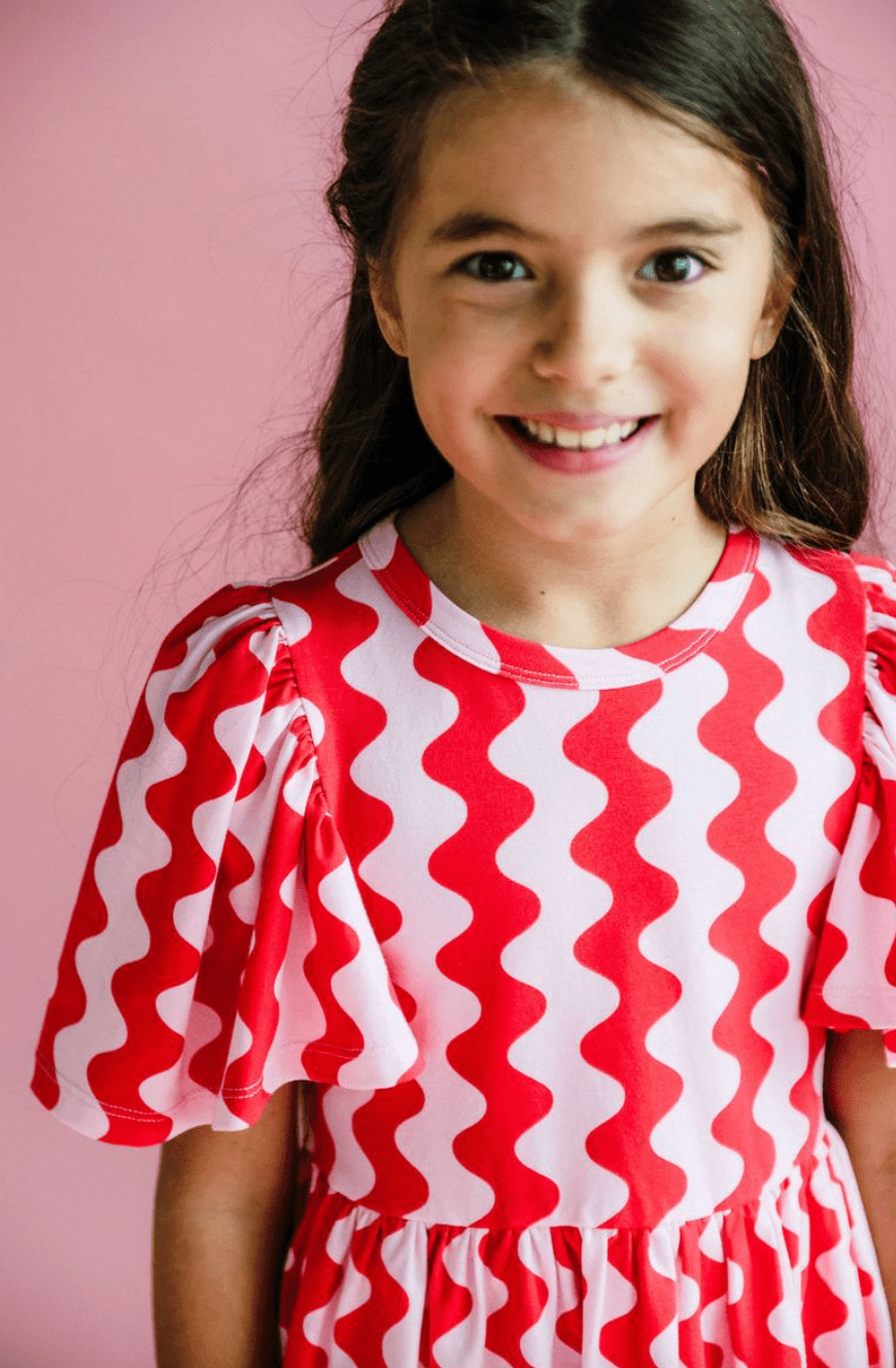 Rock Your Kid Holiday Dress Pink