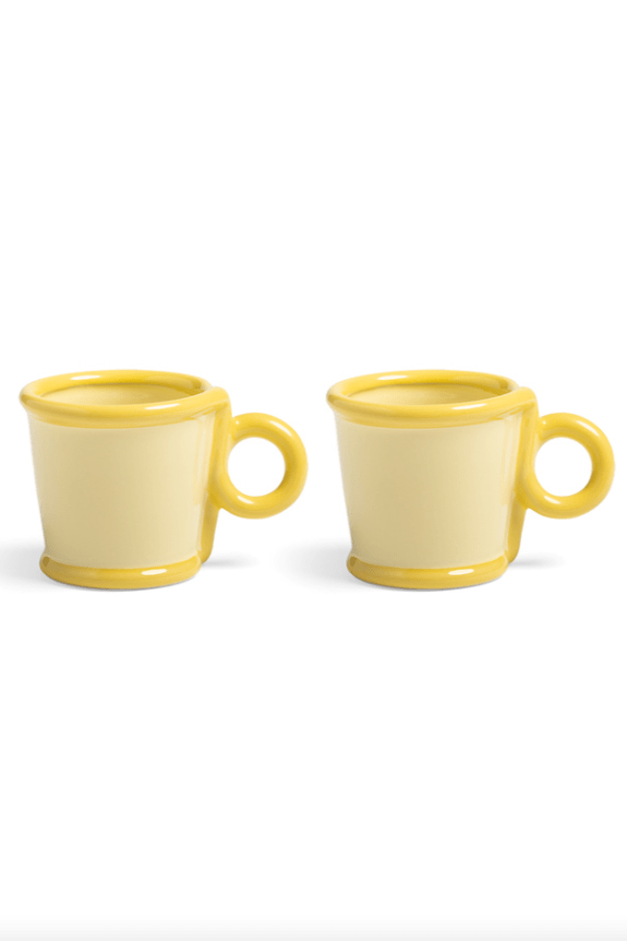 Klevering Mug Loop Small Yellow Set of 2