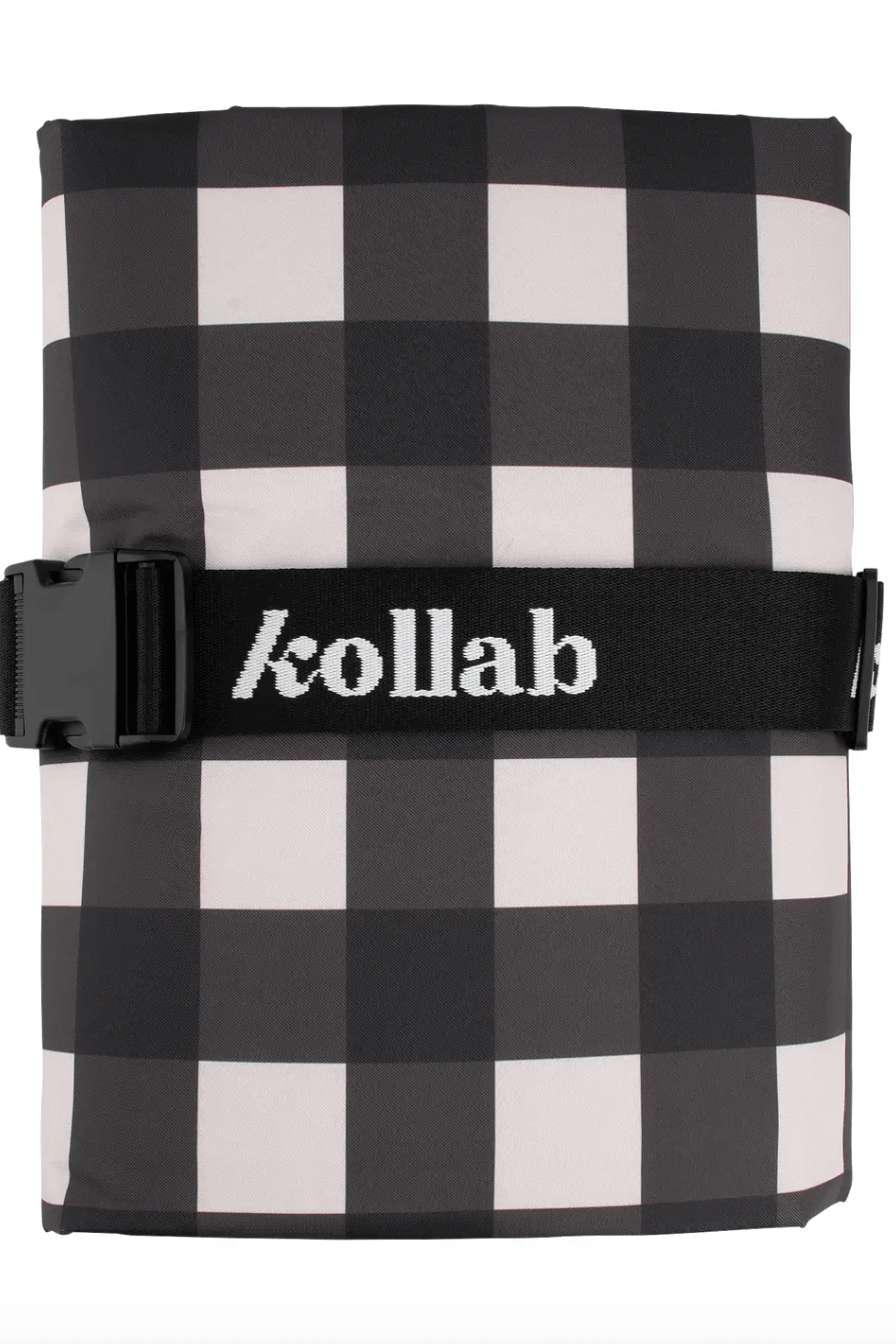 Kollab Picnic Mat Black Check