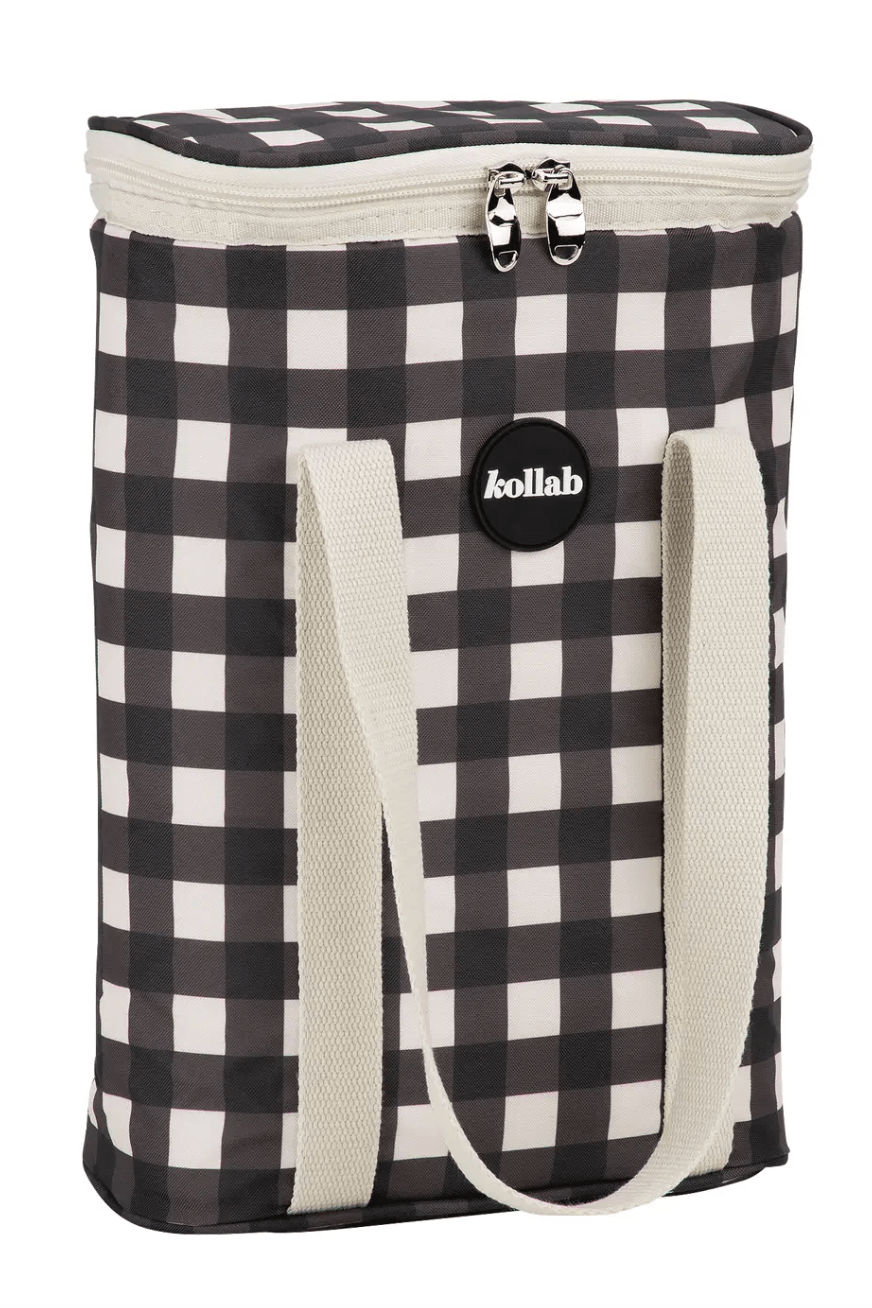 Kollab Wine Cooler Bag Black Check