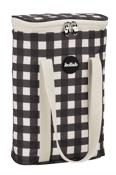 Kollab Wine Cooler Bag Black Check