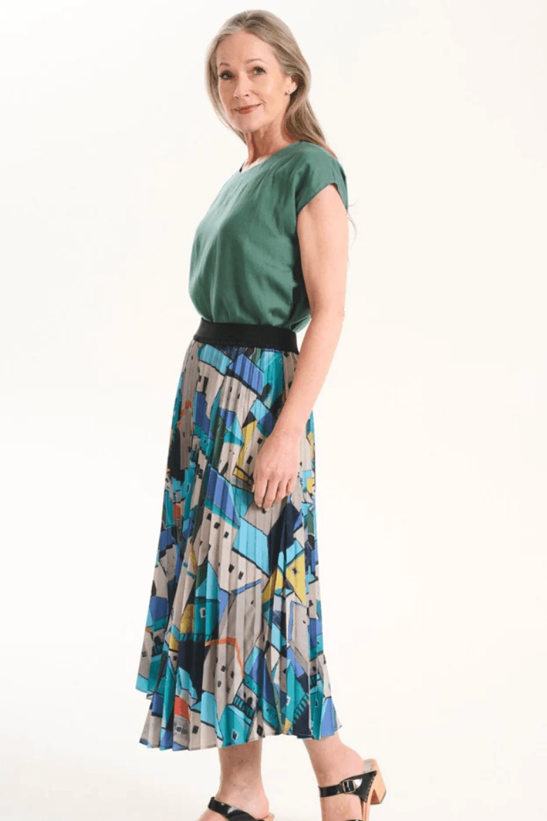 Olga De Polga Pueblito Skirt Blue