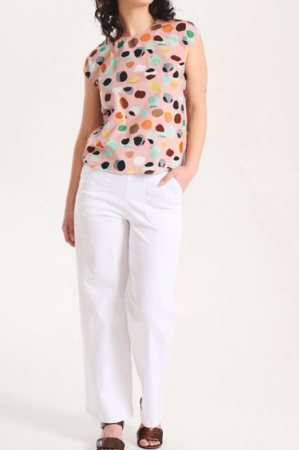 Olga De Polga Peggy Fina Long Pants White in Cotton