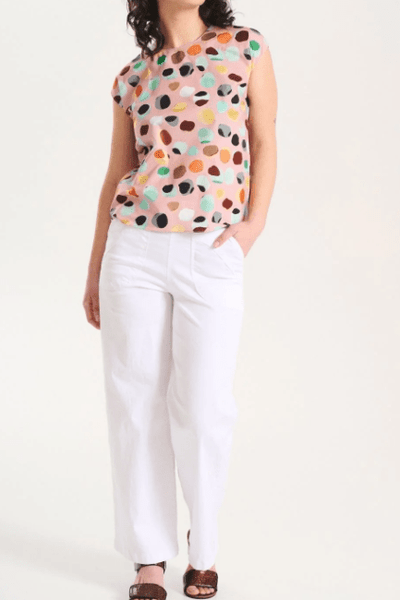 Olga De Polga Peggy Fina Long Pants White in Cotton