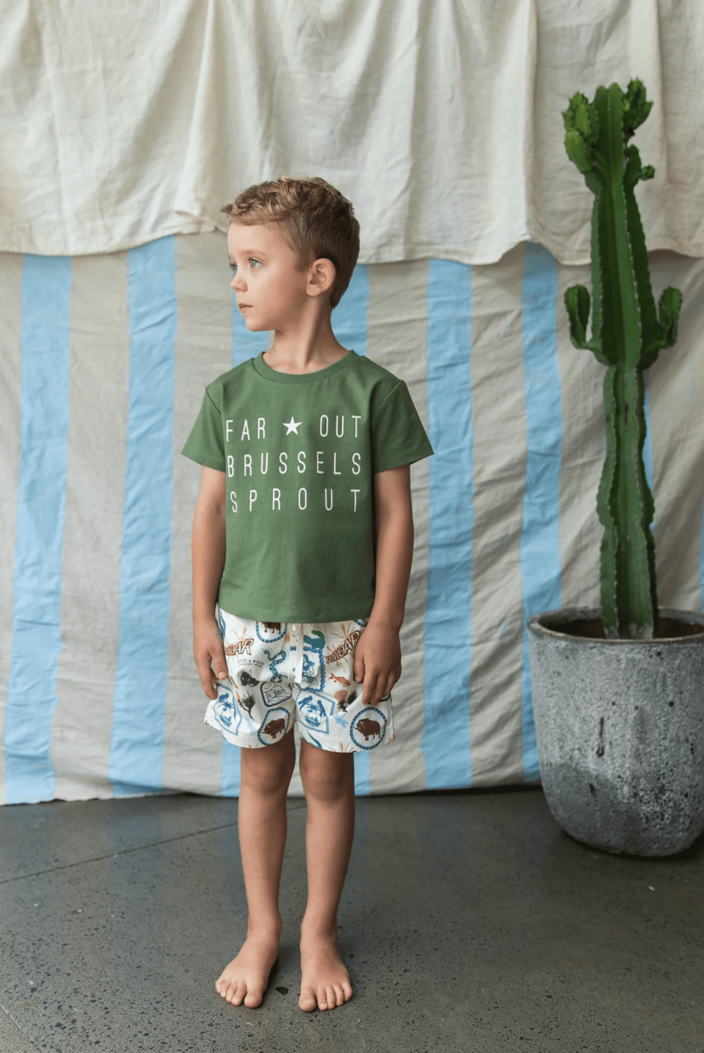 Pearson & Pearson Theo TShirt Rock Moss