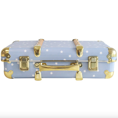 Alimrose Vintage Style Carry Case in Blue Stars