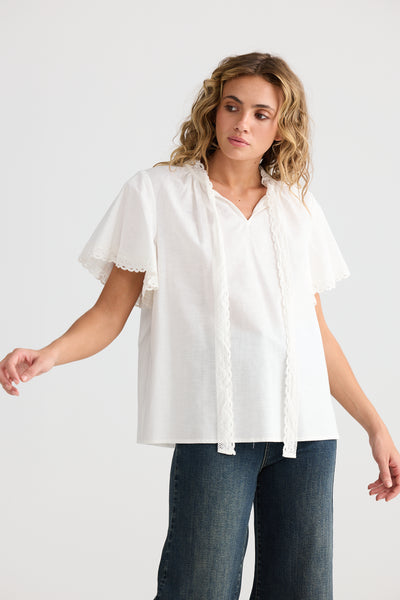 Talisman Cherri Top Off White