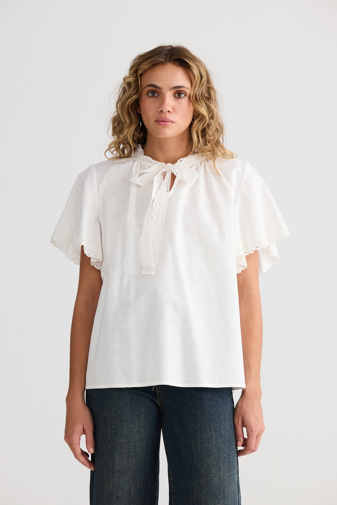 Talisman Cherri Top Off White