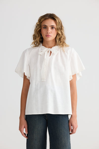 Talisman Cherri Top Off White