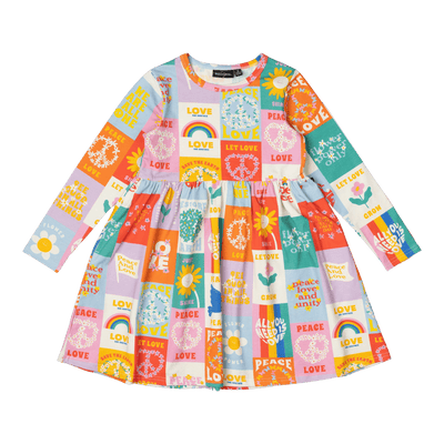 Rock Your Kid Peace and Love Dress