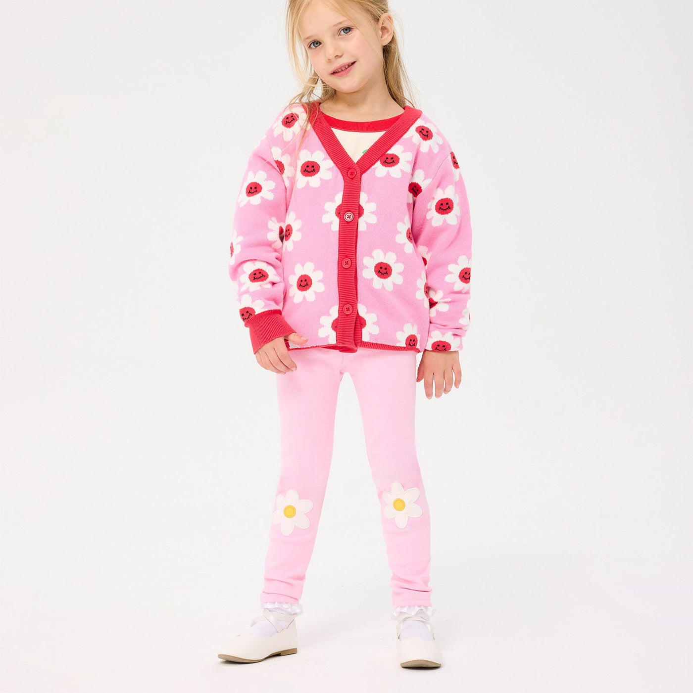 Rock Your Kid Pink Daisy Tights