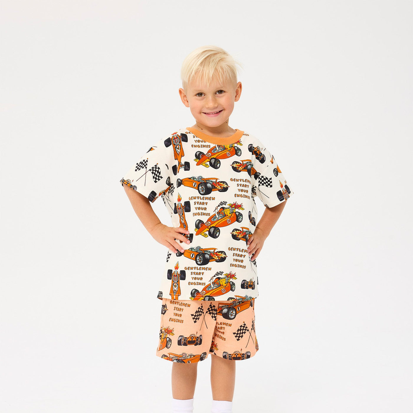 Rock Your Kid Start Your Engines Short Sleeve T Shirt