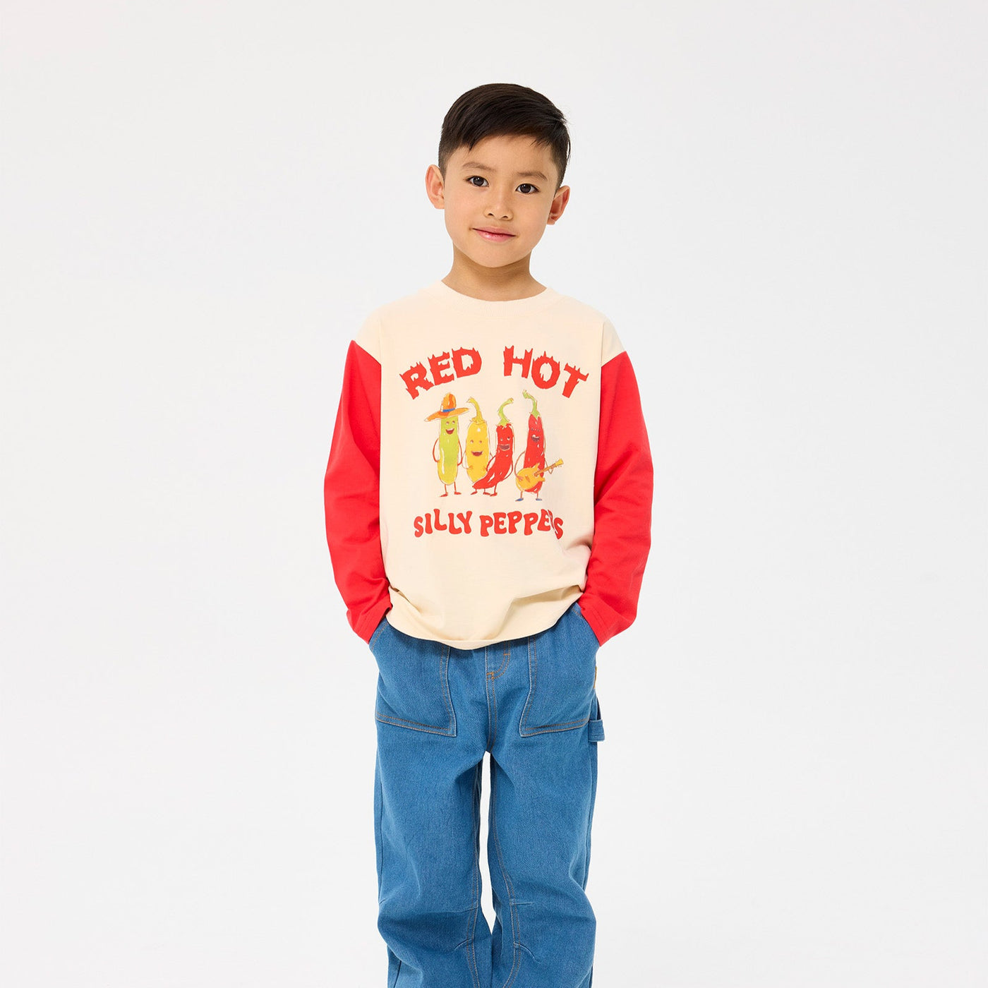 Rock Your Kid Silly Peppers Long Sleeve T Shirt