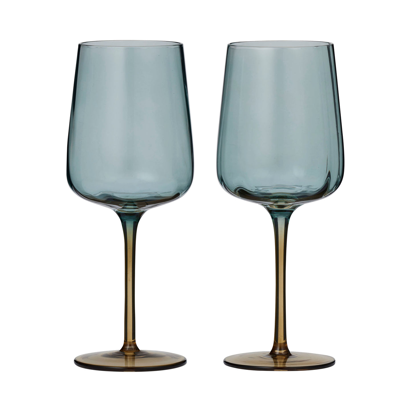 Tallo Set of 2 Wine Glass Blue/Amber