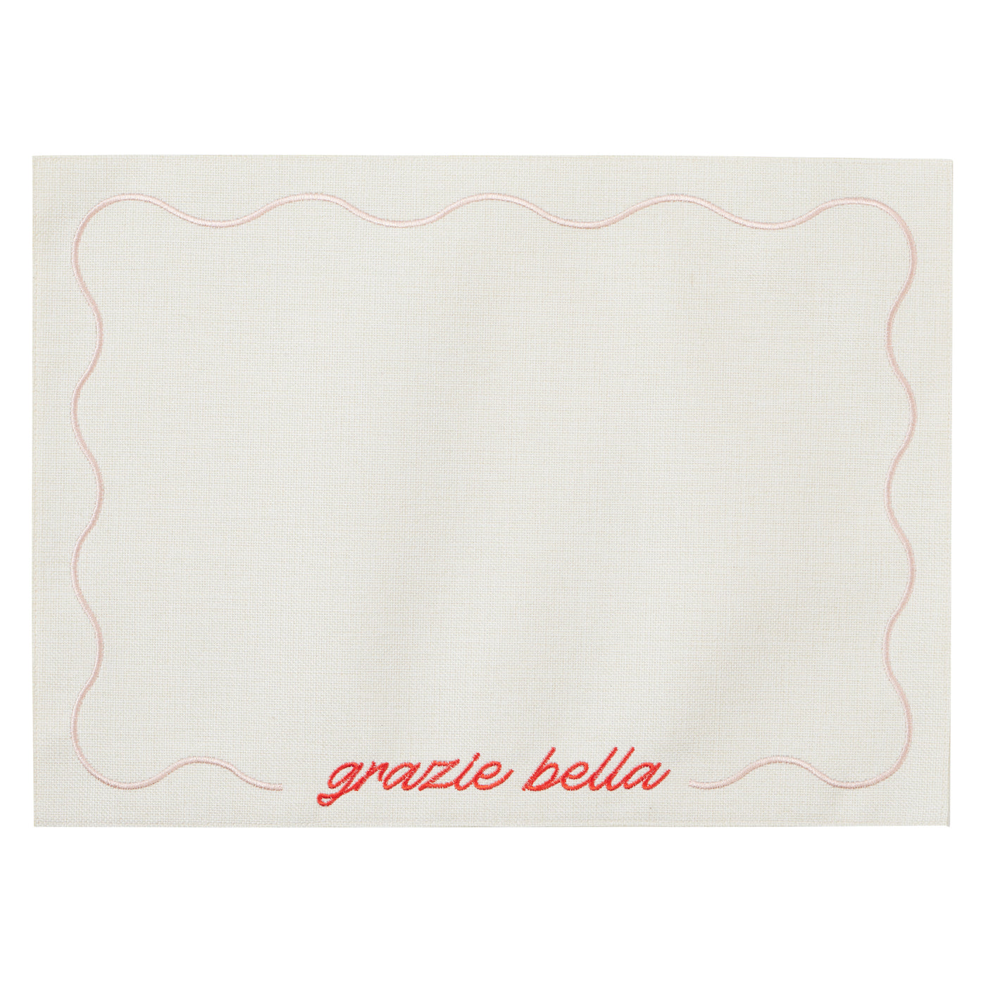 Grazie Bella Placemat Natural/Tomato