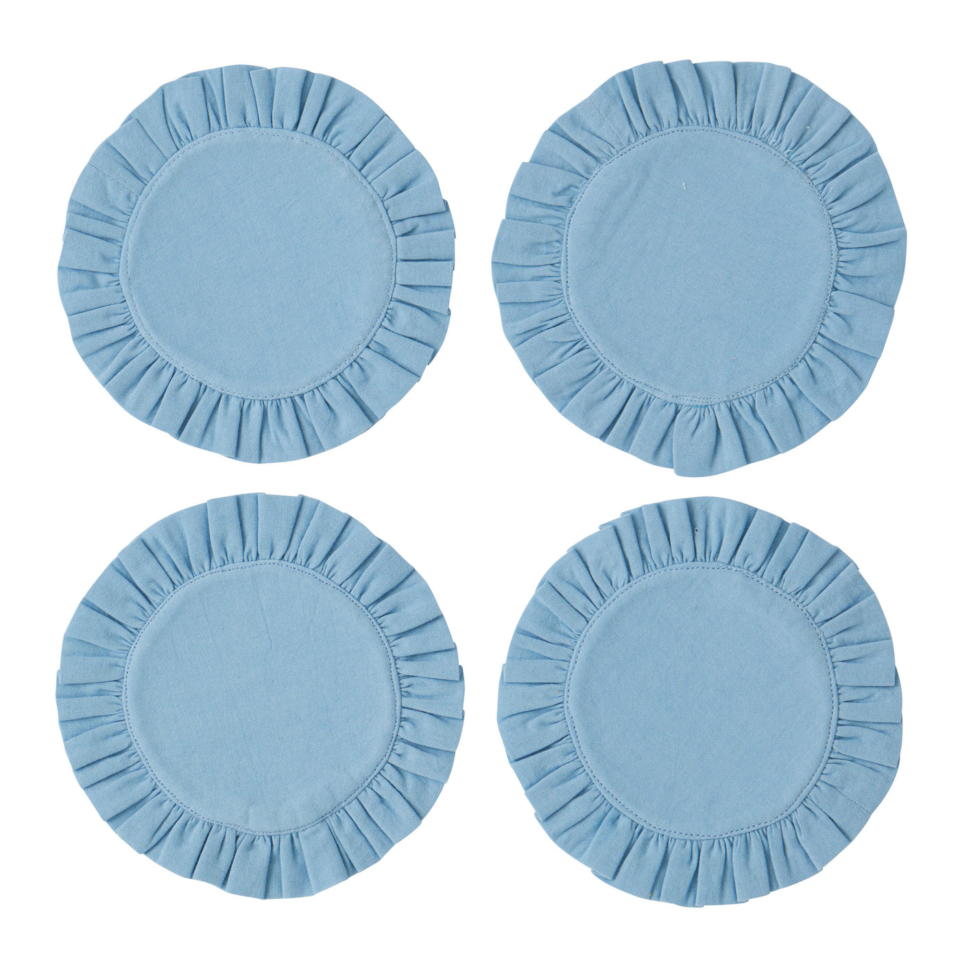Lucie S/4 Cotton Coaster Sky