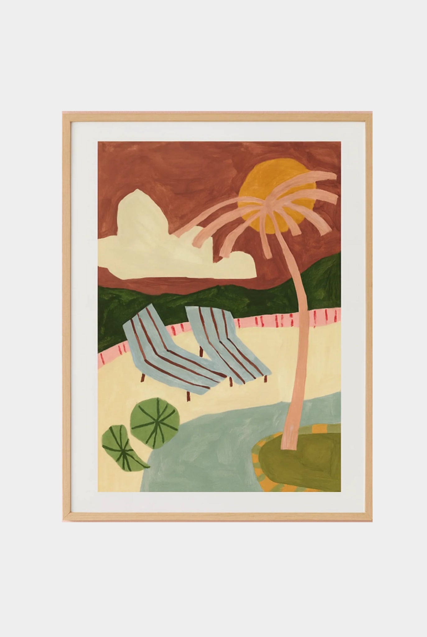 Framed Poolside Paradise