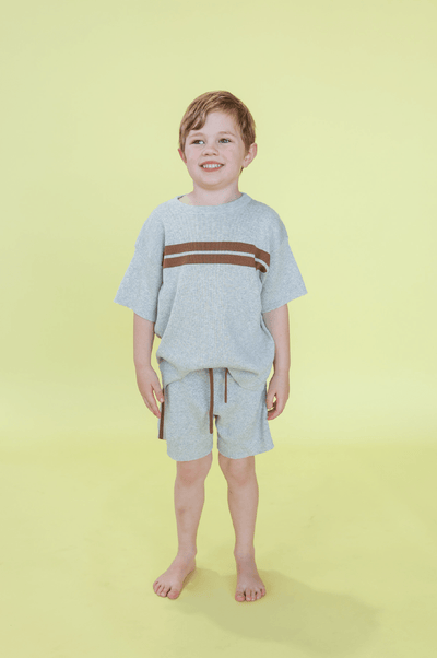 Grown Twin Striped Ribbed Tee