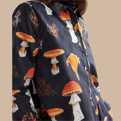 Elk The Label Allem Shirt Mushroom Print