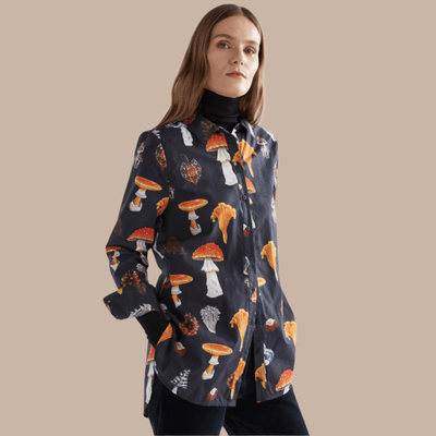 Elk The Label Allem Shirt Mushroom Print