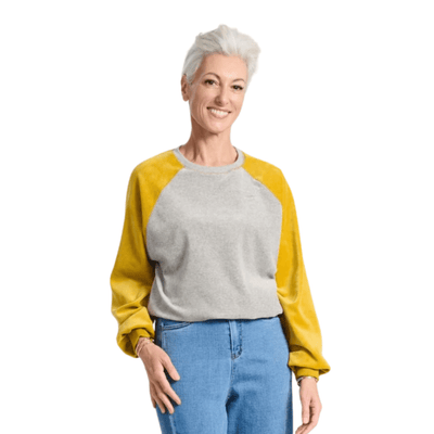 Olga De Polga Odessa Sweat Mustard in Soft Cotton