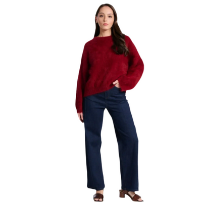 Olga De Polga Montreal Knit Vino in Angora