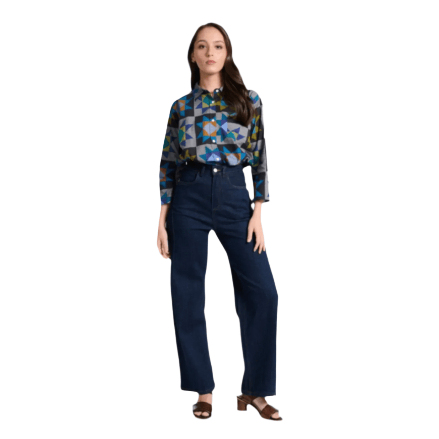 Olga De Polga Santana Jeans Indigo Wash In Denim