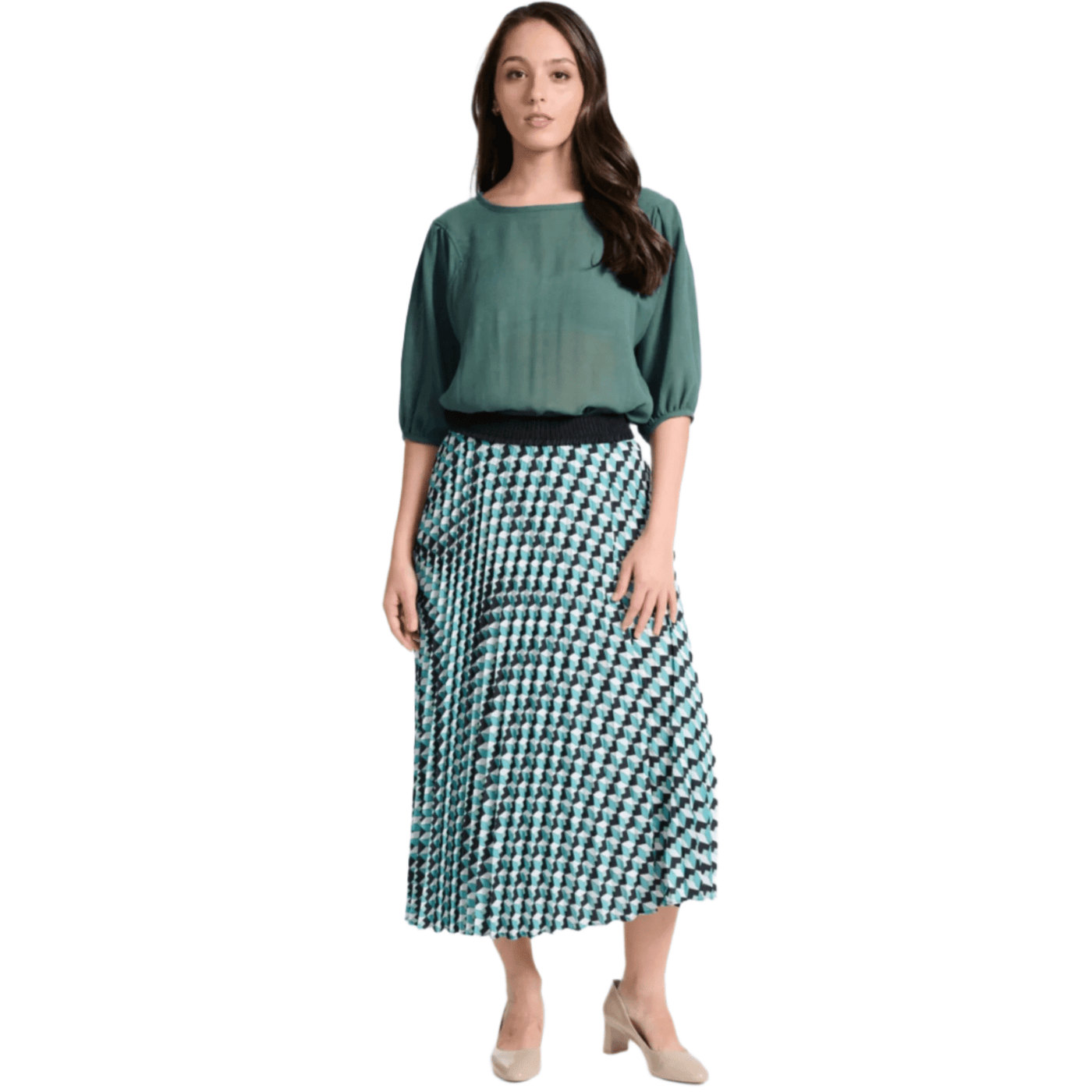 Olga De Polga Seraph Pleated Skirt Marine