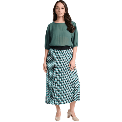 Olga De Polga Seraph Pleated Skirt Marine