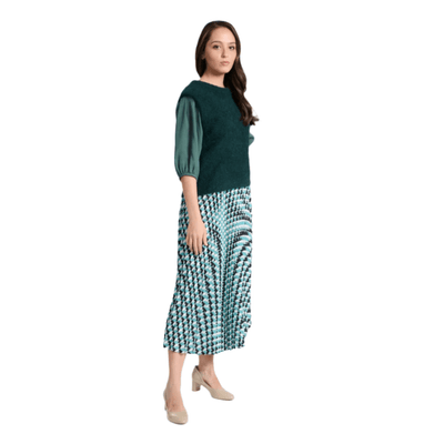 Olga De Polga Seraph Pleated Skirt Marine