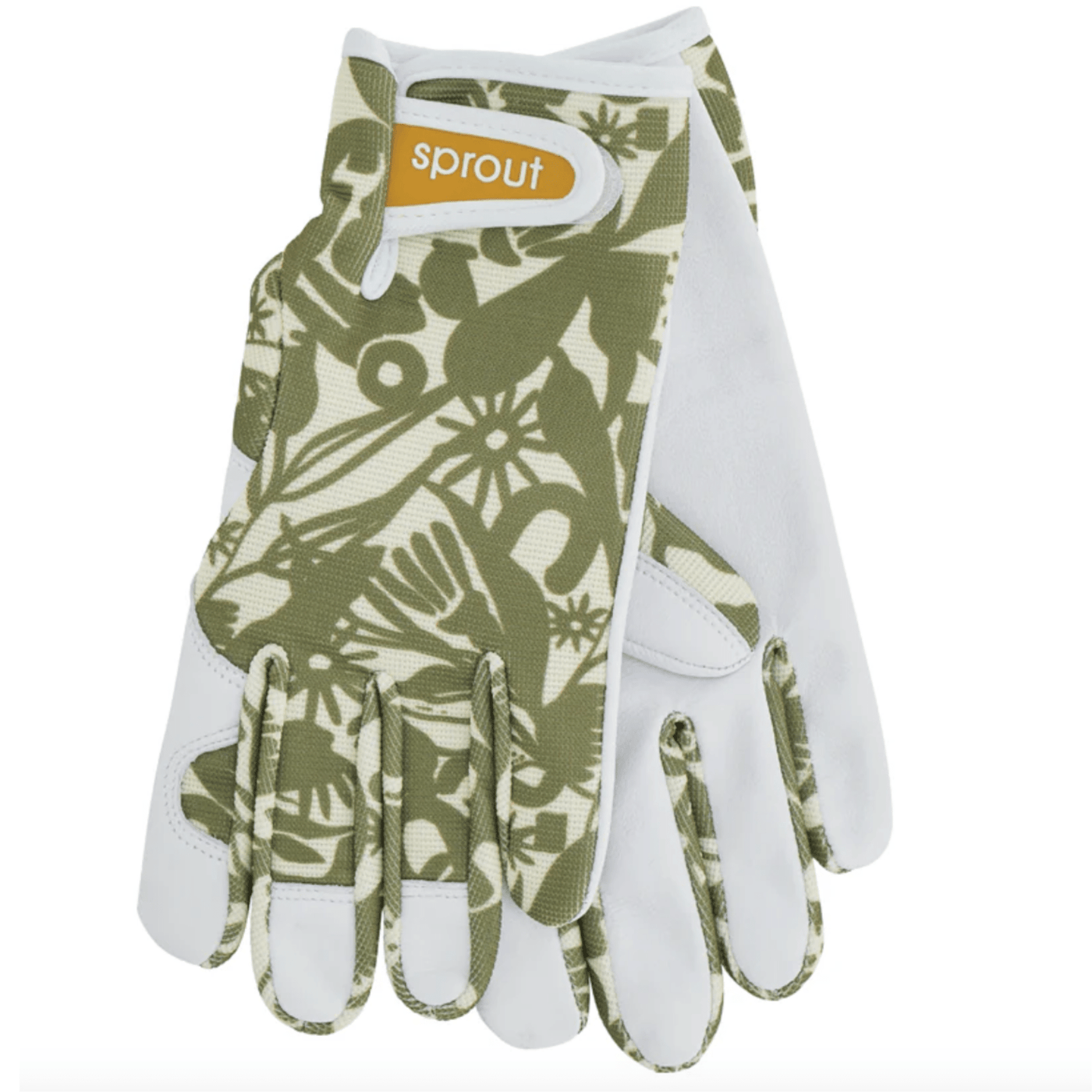 Sprout Goatskin Gloves Abstract Gum