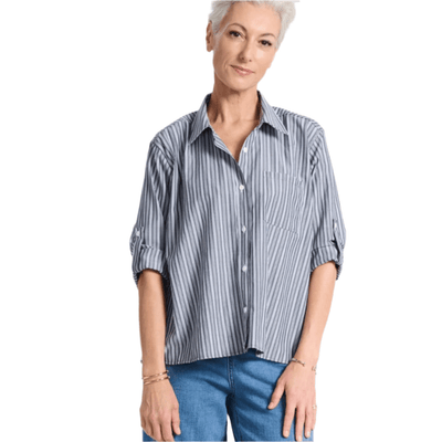 Olga De Polga Indra Shirt Licorice in Cotton/Tencel
