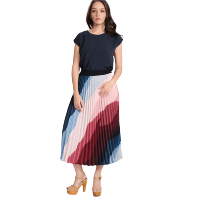 Olga De Polga Kona Pleated Skirt Skyline