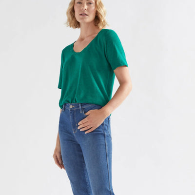 Elk The Label Skala Tee in Jewel Green