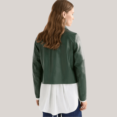 Elk The Label Fine Leather Jacket Milan Green