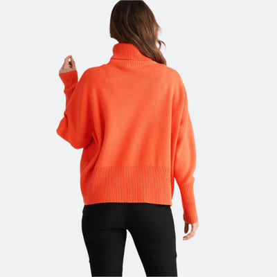 Brave and True Sophie Knit Jumper Neon Flame