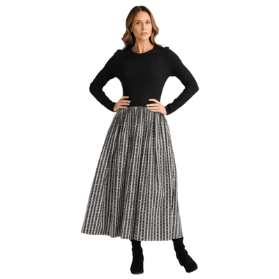 Brave and True Daphne Long Sleeve Dress Cascade