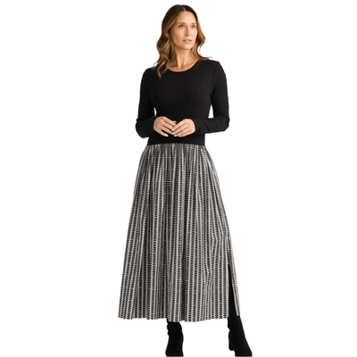 Brave and True Daphne Long Sleeve Dress Cascade