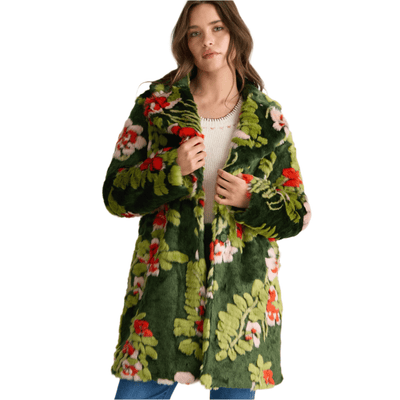 Talisman Florence Coat Green Floral