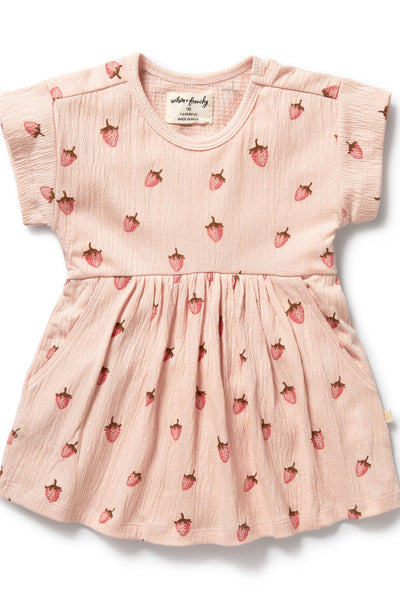 Wilson and Frenchy Strawberry Kisses Organic Dress