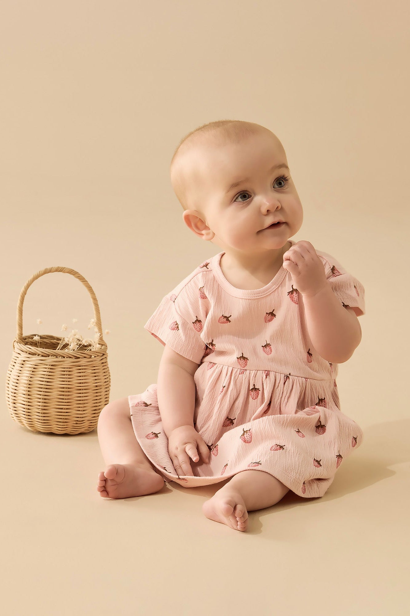 Wilson and Frenchy Strawberry Kisses Organic Dress