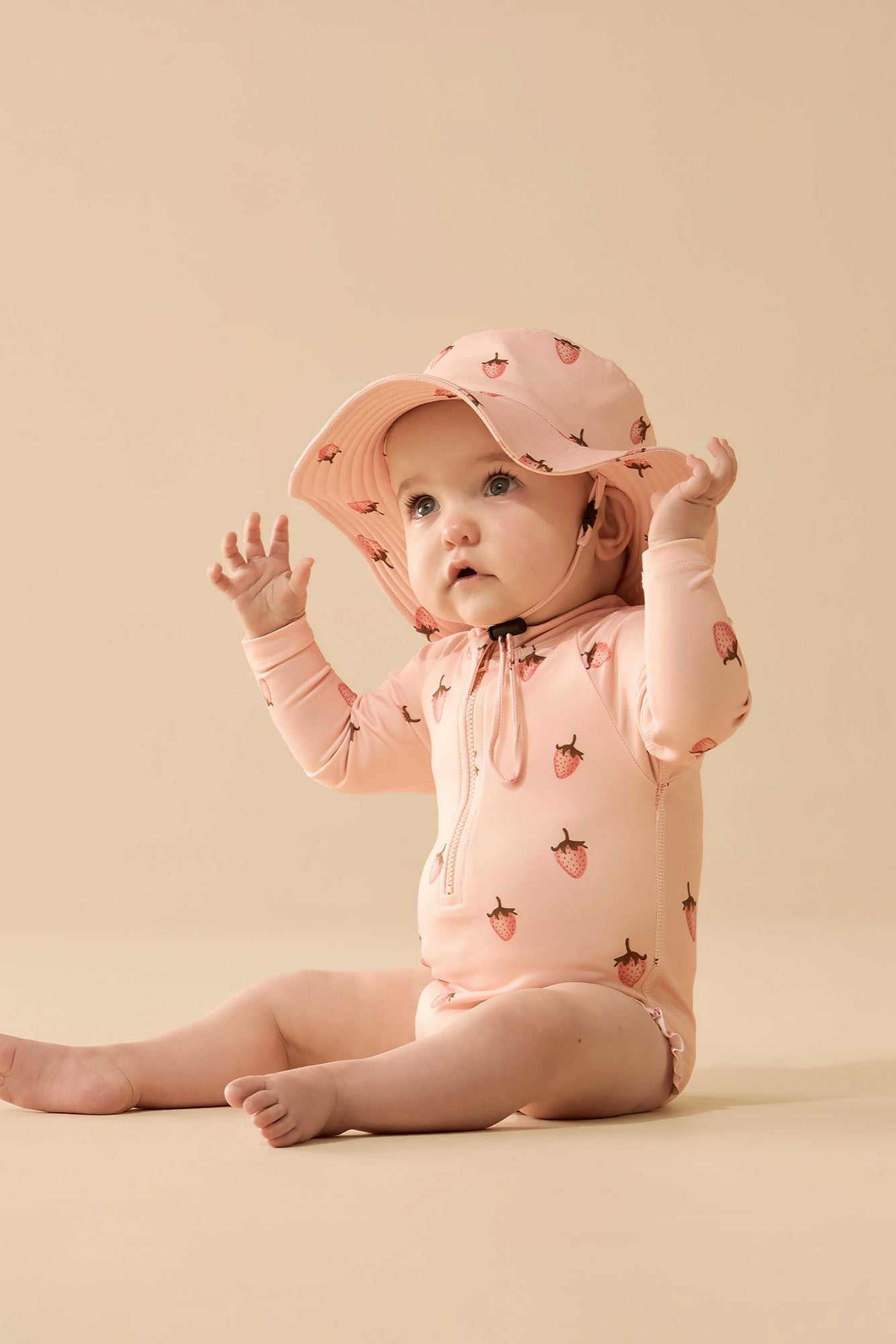 Wilson and Frenchy Strawberry Kisses Swim Sun Hat