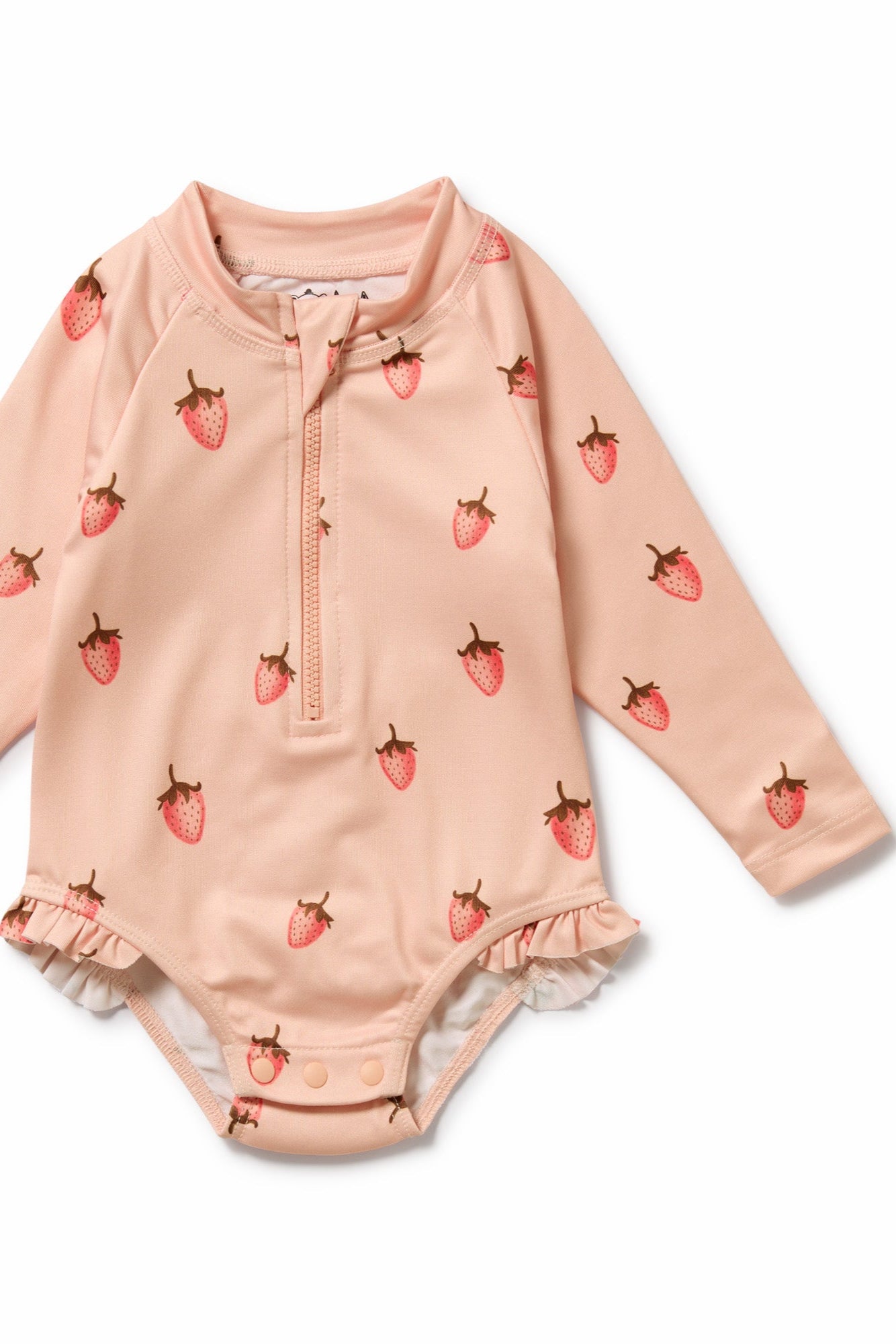 Wilson and Frenchy Strawberry Kisses Long Sleeved Swimsuit