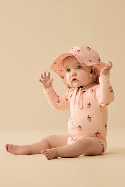 Wilson and Frenchy Strawberry Kisses Long Sleeved Swimsuit