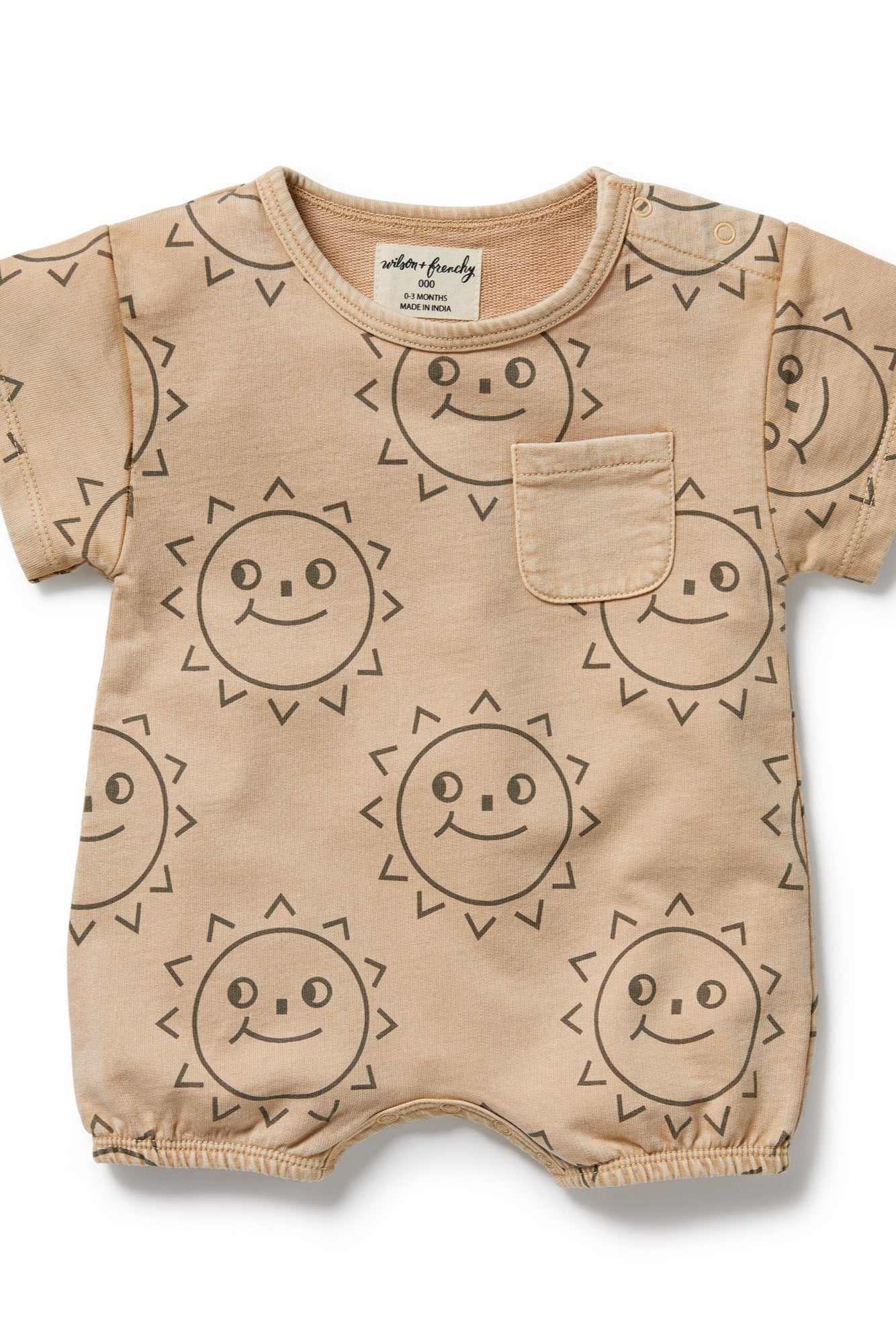 Wilson and Frenchy Happy Days Organic Sweat Growsuit