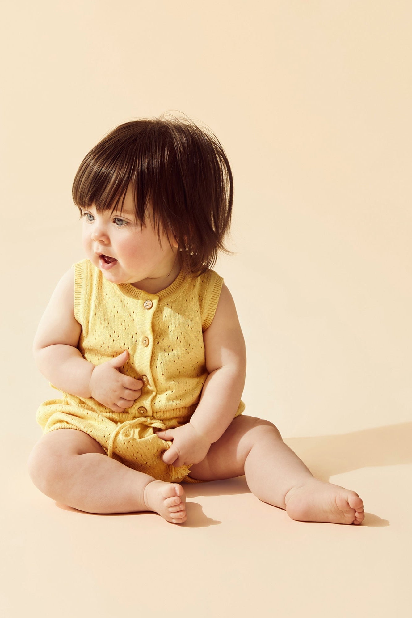 Wilson and Frenchy Sunny Sorbet Organic Knitted Tie Bodysuit